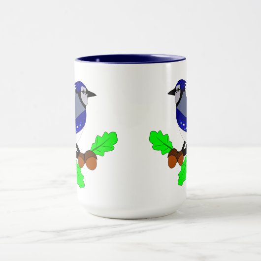 Blue Jay Bird Mok (Midden)