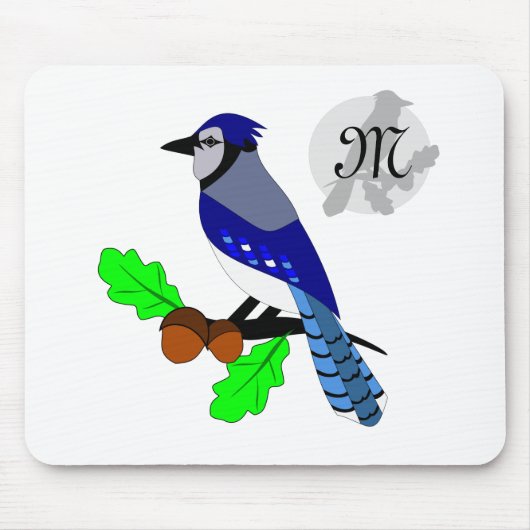  Blue Jay Bird Muismat (Voorkant)