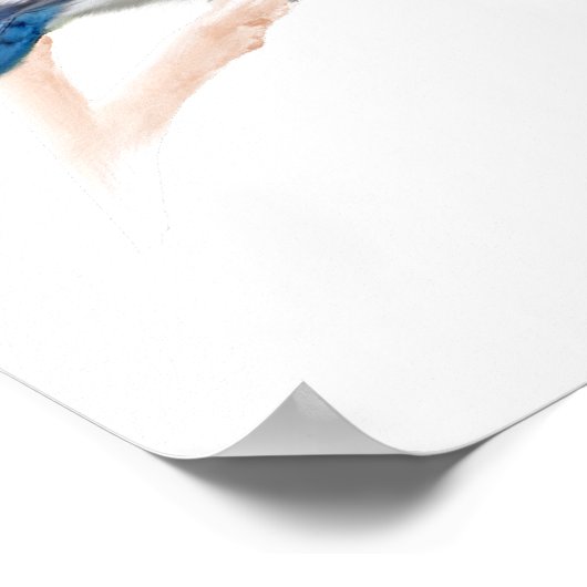 Blue Jay Bird Poster Print (Hoek)