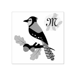  Blue Jay Bird Rubberstempel