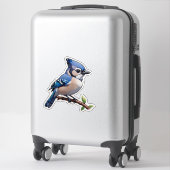Blue Jay Bird Sticker (Koffer)