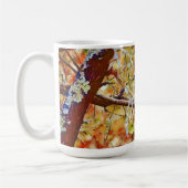 Blue Jay Bird Tree Natuur Art Mok Cup (Links)
