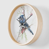 Blue Jay Bird Waterverf Wall Décor (Hoek)