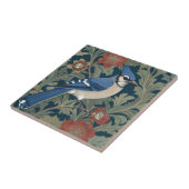 Blue jay Bird William Morris stijl Right BlueJay Tegeltje (Zijkant)