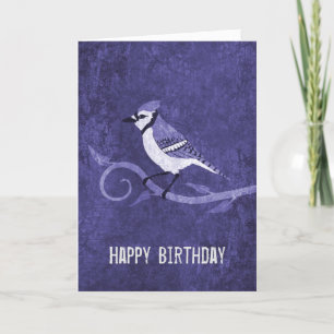 Blue Jay Birthday Card Kaart