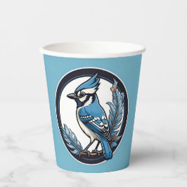 Blue Jay Blue Bird Blue Papieren Bekers