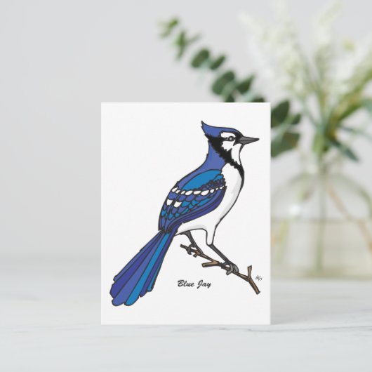 BLUE JAY BRIEFKAART (Staand voorkant)