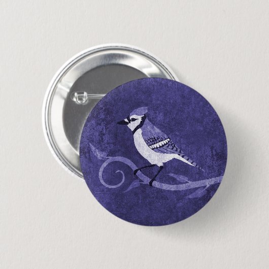 Blue Jay Button (Voorkant /achterkant)