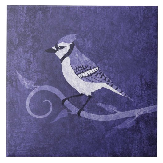 Blue Jay Ceramic Tile Tegeltje (Voorkant)