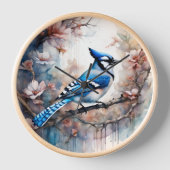 Blue Jay Cherry Blossoms waterverf (Voorkant)