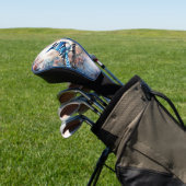 Blue Jay Cherry Blossoms waterverf Golfheadcover (Insitu)