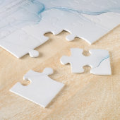 Blue Jay Cherry Blossoms waterverf Legpuzzel (Zijkant)