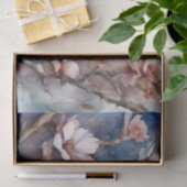 Blue Jay Cherry Blossoms waterverf Tissuepapier (Geschenk)