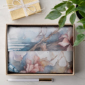 Blue Jay Cherry Blossoms waterverf Tissuepapier (Geschenk)