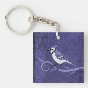 Blue Jay Double-Sided Sleutelhanger