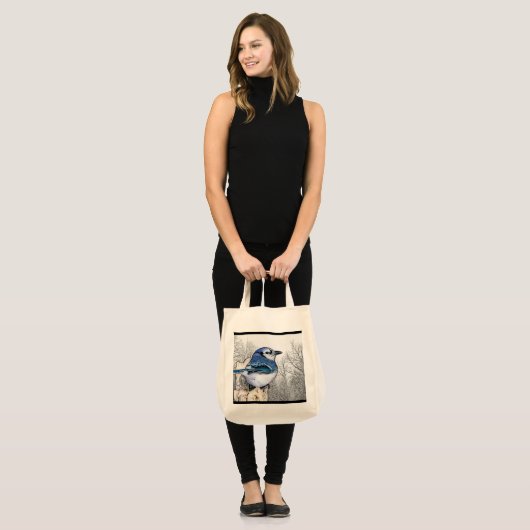 Blue Jay Drawing Tas (Voorkant (model))