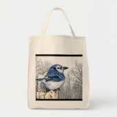 Blue Jay Drawing Tas (Voorkant)