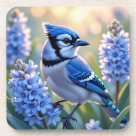  Blue Jay en Lilacs Bier Onderzetter