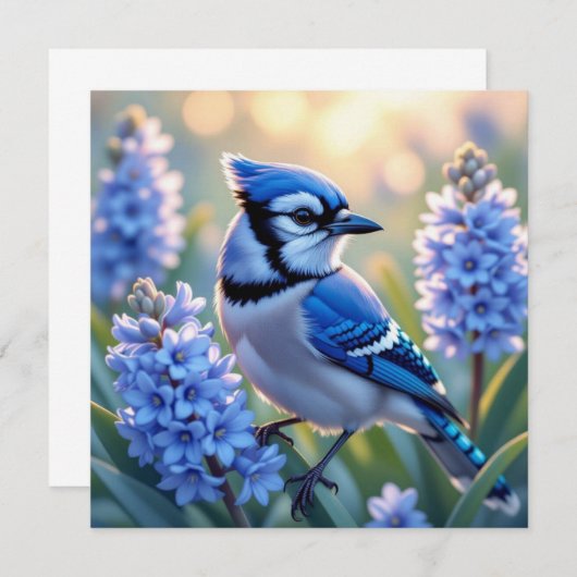 Blue Jay en Lilacs Blank (Voorkant / Achterkant)