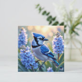  Blue Jay en Lilacs Blank (Staand voorkant)