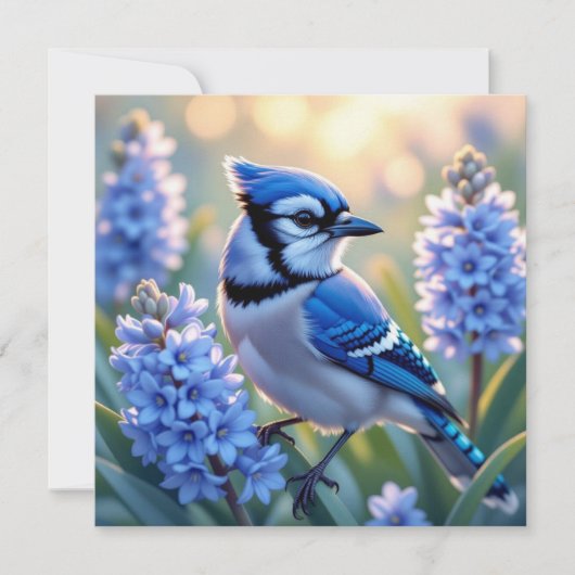  Blue Jay en Lilacs Blank (Voorkant)