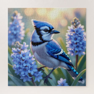  Blue Jay en Lilacs Legpuzzel