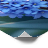 Blue Jay en Lilacs Poster (Hoek)