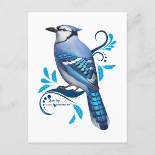 Blue Jay Feestdagenkaart