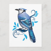Blue Jay Feestdagenkaart (Voorkant)