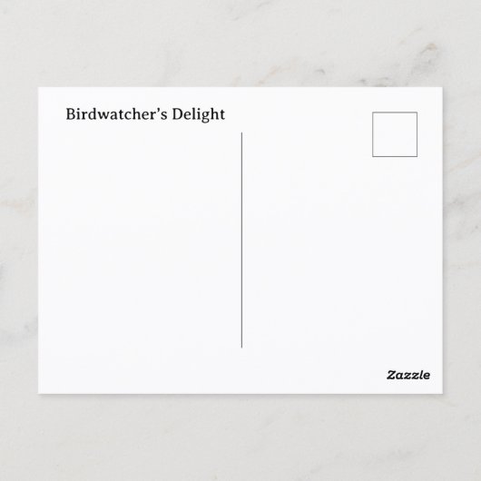 Blue Jay fotografische Natuur  Briefkaart (Achterkant)