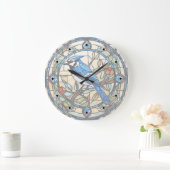 Blue Jay Glas in lood Bluejay Vogelklok Grote Klok (Huis)