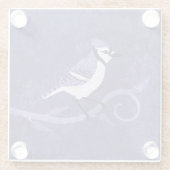 Blue Jay Glass Onderzetter Glazen Onderzetter (Achterkant)