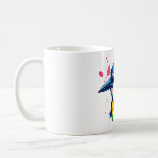 Blue Jay Head Bow Stropdas T-shirt Koffiemok