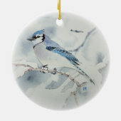 Blue Jay Holiday Ornament (Achterkant)