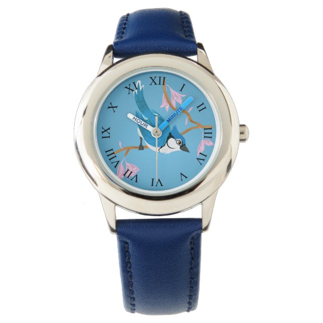 Blue Jay Horloge (Voorkant)