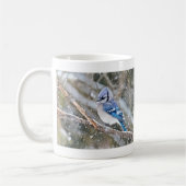Blue Jay in een Snowstorm Koffiemok (Links)