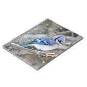 Blue Jay in een Snowstorm Notitieboek (Linkerzijde)
