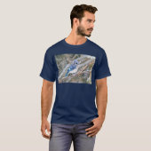 Blue Jay in een Snowstorm T-shirt (Voorkant volledig)