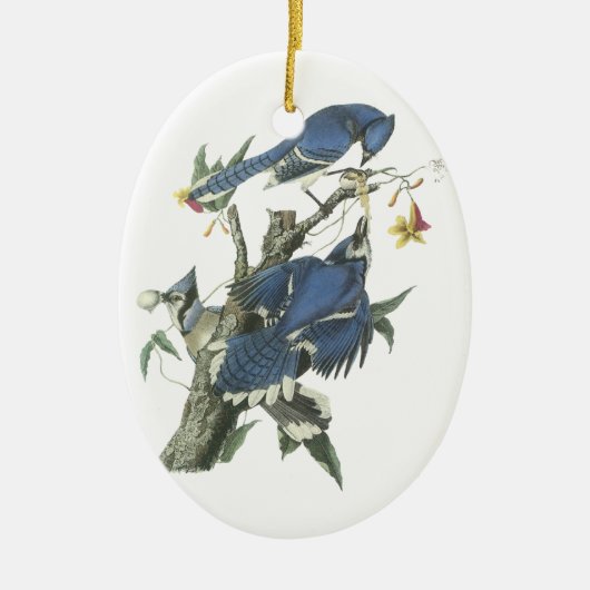 Blue Jay, John Audubon Keramisch Ornament (Voorkant)