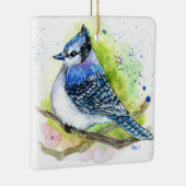 Blue Jay Keramisch Ornament (Rechts)