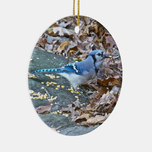 Blue Jay Kerstversiering Keramisch Ornament (Rechts)