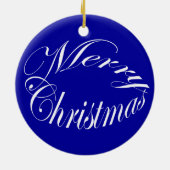 Blue Jay Kerstversiering Keramisch Ornament (Achterkant)