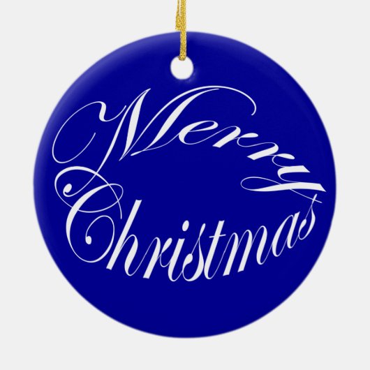 Blue Jay Kerstversiering Keramisch Ornament (Achterkant)