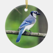 Blue Jay Kerstversiering Keramisch Ornament (Voorkant)
