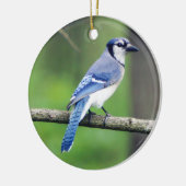Blue Jay Kerstversiering Keramisch Ornament (Links)