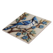 Blue Jay - Kunst en ambachten Keramische Tegel Tegeltje (Zijkant)
