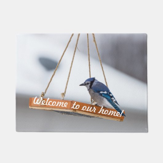 Blue Jay Lunch Welcome Doormat Deurmat (Voorkant)