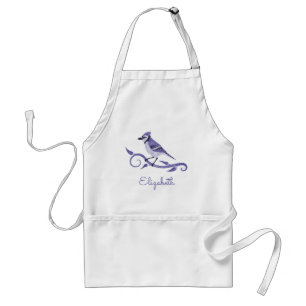 Blue Jay Name Apron Standaard Schort