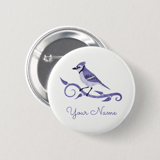 Blue Jay Name Button (Voorkant /achterkant)