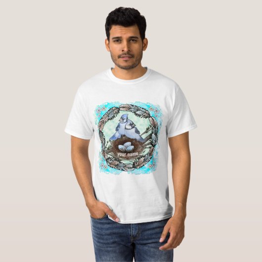 Blue Jay Nest T-shirt (Voorkant volledig)